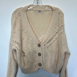 Natural Life Cream Cotton Sweater Medium